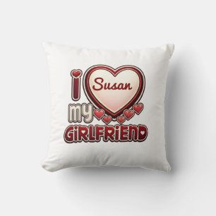 I Love My Girlfriend Custom Cushion