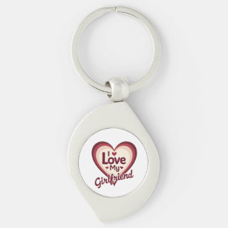 I Love My Girlfriend Custom Key Ring
