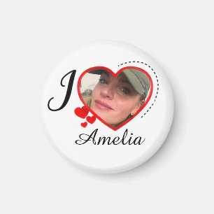 I Love My Girlfriend Custom Personalized Magnet