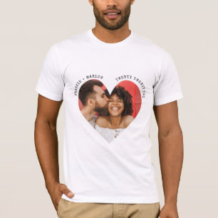 I Love My Girlfriend - Custom Photo And Text  T-Shirt