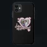 I Love My Girlfriend Custom Photo Case-Mate iPhone Case<br><div class="desc">I Love My Girlfriend Custom Photo iPhone Case. Perfect gift for valentines day,  anniversary or birthday. Features retro script font and hearts.</div>