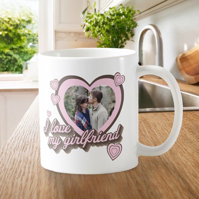 I Love My Girlfriend Custom Photo Coffee Mug (Creator Uploaded)