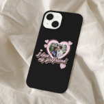 I Love My Girlfriend Custom Photo Personalised iPhone 14 Case<br><div class="desc">I Love My Girlfriend Custom Photo iPhone Case. Perfect gift for valentines day,  anniversary or birthday. Features retro script font and hearts.</div>