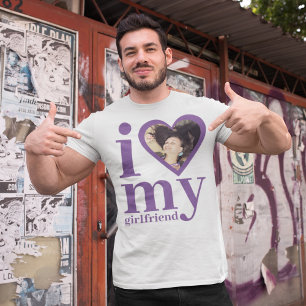 I love My Girlfriend Custom Photo T-Shirt