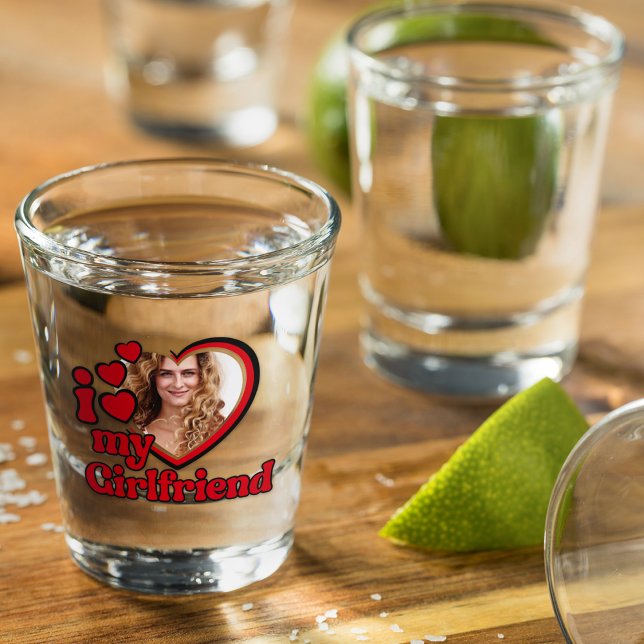 I Love My Girlfriend Custom Shot Glass (Creator Uploaded)