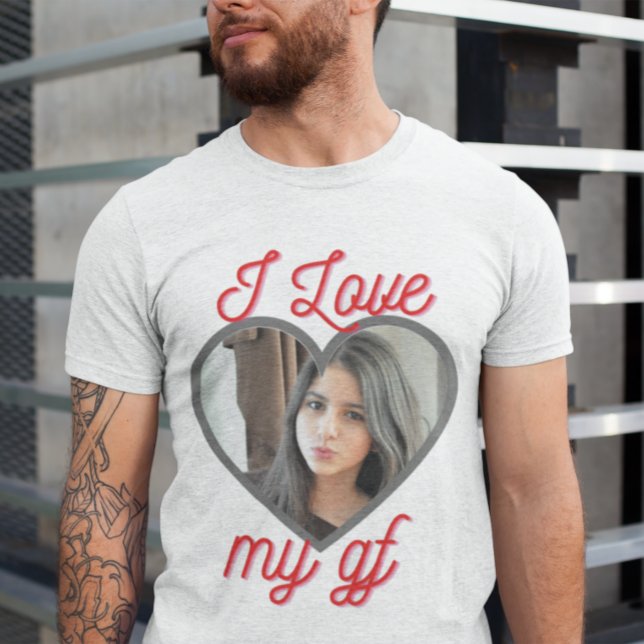 I Love My Girlfriend Customisable T-Shirt (Creator Uploaded)