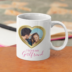 I love My Girlfriend Gift for Her Him Valentine Mug