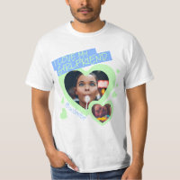 I love my Girlfriend green blue photo text y2k