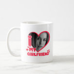 I Love My Girlfriend Heart Custom Photo Love Cute Coffee Mug<br><div class="desc">I Love My Girlfriend Heart Custom Photo Love Cute</div>