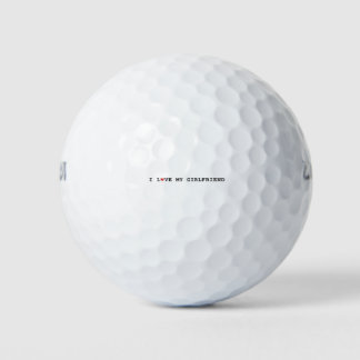 I Love My Girlfriend, I heart my gf Golf Balls