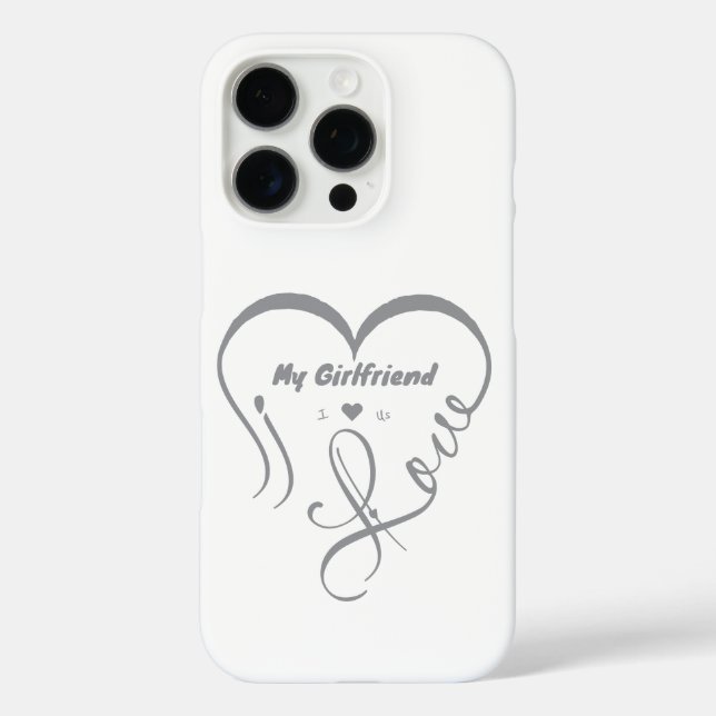 I Love My Girlfriend - I ♥ Us Case-Mate iPhone Case (Back)