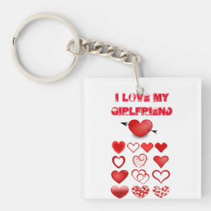 I love my girlfriend key ring