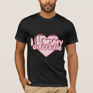 I Love My Girlfriend Minimalist Aesthetic Typograp T-Shirt