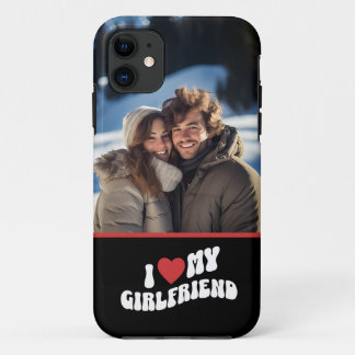 I Love My Girlfriend Personalised Photo Case-Mate iPhone Case