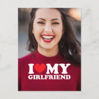 I Love My Girlfriend Personalised Photo Keepsake