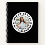 I Love My Girlfriend Personalised Photo Love Notes Notebook<br><div class="desc">Personalised "Love Notes to my Hot Girlfriend" custom text and photo notebook that you can use to create your own "I love my girlfriend" design on a notebook cover, perfect for going away to college, military, trade school, or summer internships out of town and abroad over seas. Colours and fonts...</div>