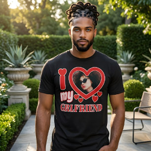 I Love My Girlfriend Personalised T-Shirt