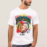 I Love My Girlfriend Photo Monogram Name T-Shirt<br><div class="desc">I love my girlfriend shirt is a modern and retro graffiti style shirt that features your girlfriend's photo with a love heart frame. Colourful,  fresh and a fun way to show the love that you have for your girl.</div>
