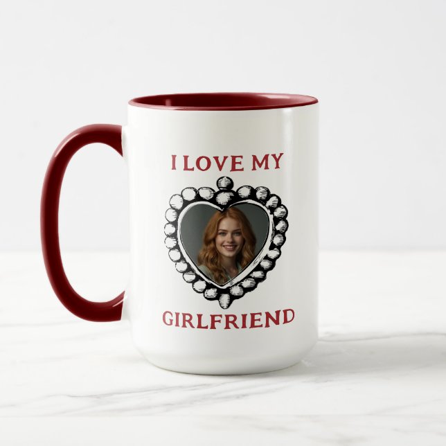 i love my girlfriend Photo Mug (Left)
