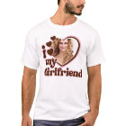 I Love My Girlfriend Pink Brown Photo