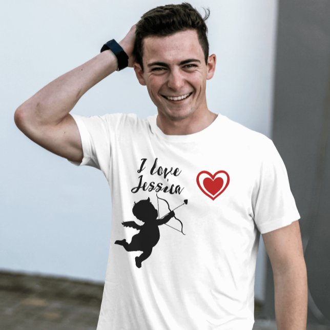 I love my girlfriend Red heart cute love T-Shirt (Creator Uploaded)
