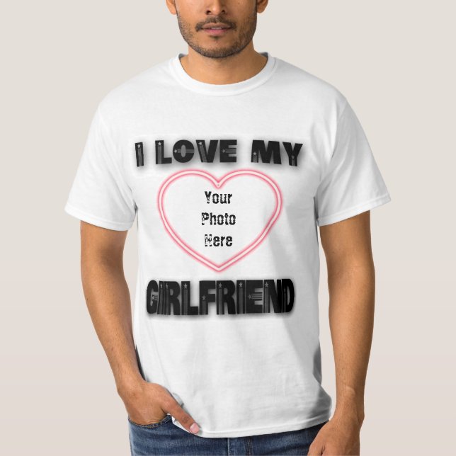 I love my girlfriend t shirt,love shirts valentine (Front)