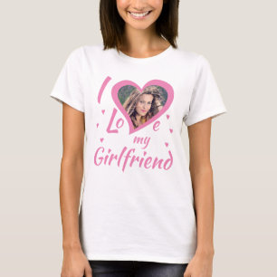 I Love my Girlfriend - T-Shirt personalisierbar