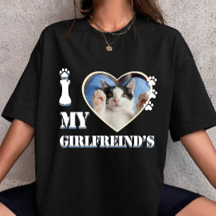 I Love My Girlfriend's cat personalized T-Shirt