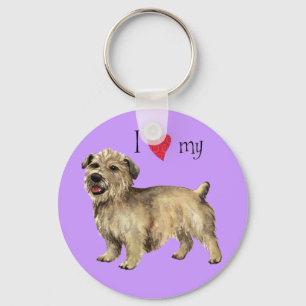 I Love my Glen of Imaal Terrier Key Ring