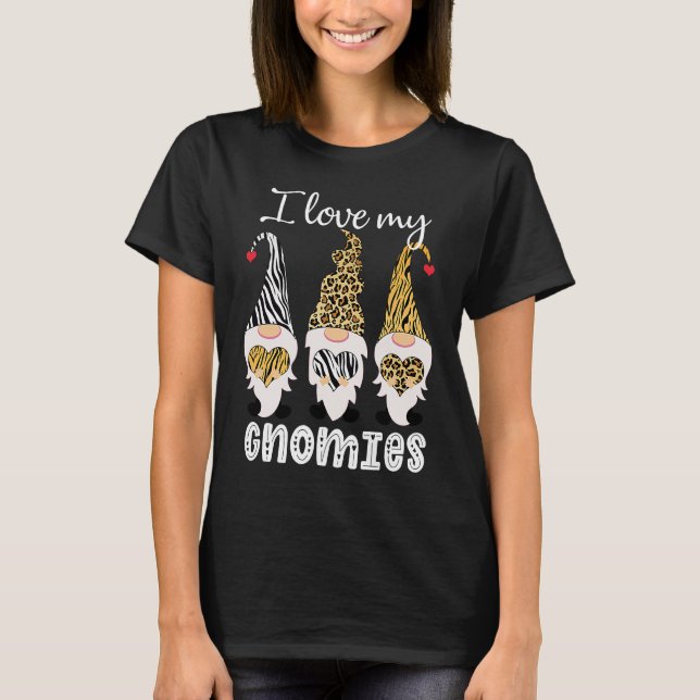 I Love My Gnomies Best Friends Matching T-Shirt (Front)