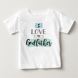 I Love My Godfather Cute Baby T-Shirt