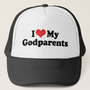 I Love My Godparents Trucker Hat