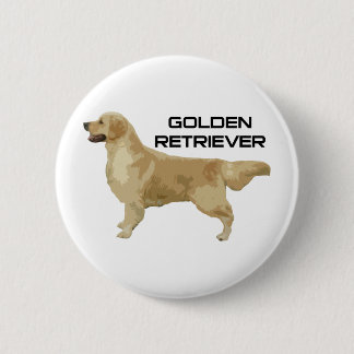 I Love My Golden Retriever Products & Designs! 6 Cm Round Badge