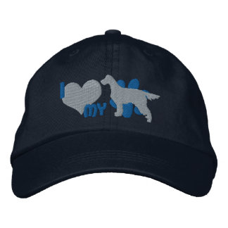 I Love my Gordon Setter Embroidered Hat (Blue)