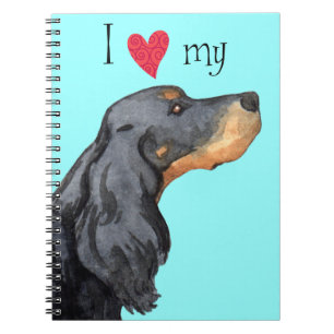 I Love my Gordon Setter Spiral Notebook