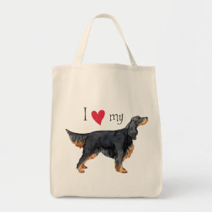 I Love my Gordon Setter Tote Bag