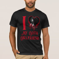 I Love My Goth Girlfriend Red Heart Gothic Photo