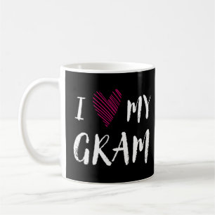 I Love My Gram Family Outfit Relatives Costume Gra Coffee Mug