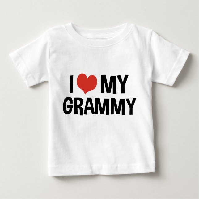 I Love My Grammy Baby T-Shirt (Front)