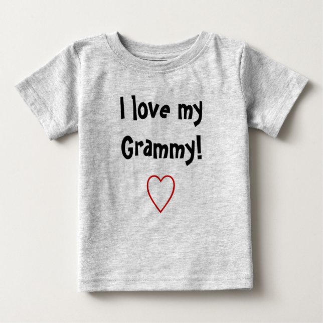 I Love My Grammy Baby T-Shirt (Front)