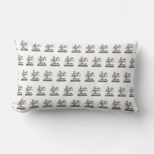 I Love My Grammy Cute Baby and Adult Pandas Lumbar Cushion
