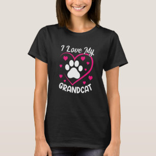 I Love My Grandcat Cat Granddad Grandma Grandpar T-Shirt