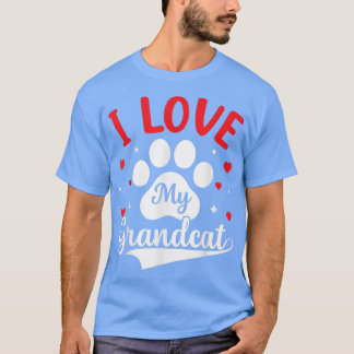 I love my Grandcat - Cat Lover Granddad Grandma Gr T-Shirt