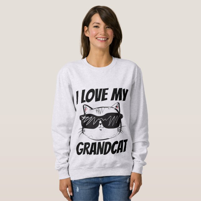 i LOVE MY GRANDCAT CAT t-shirts (Front Full)