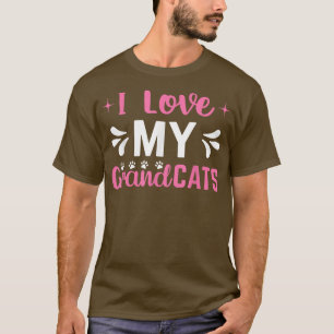 I love my Grandcats Cat Lover Granddad Grandma Gra T-Shirt