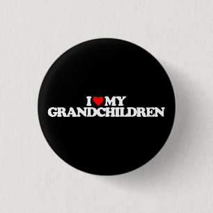 I LOVE MY GRANDCHILDREN 3 CM ROUND BADGE