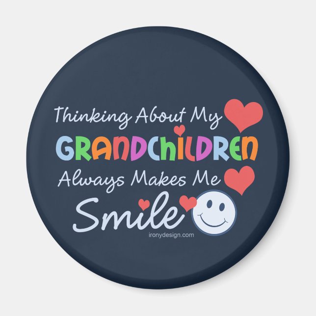 I Love My Grandchildren Magnet (Front)