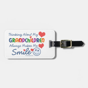I Love My Grandchildren Name and Address Luggage Tag