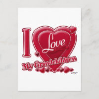 I Love My Grandchildren red hearts
