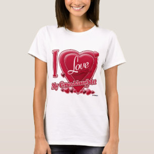 I Love My Granddaughter red - heart T-Shirt